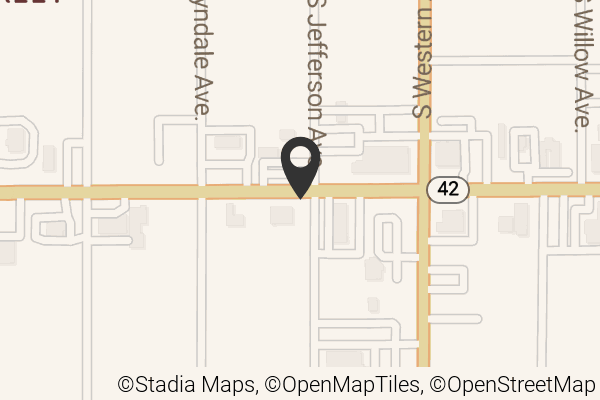 Map with location marker