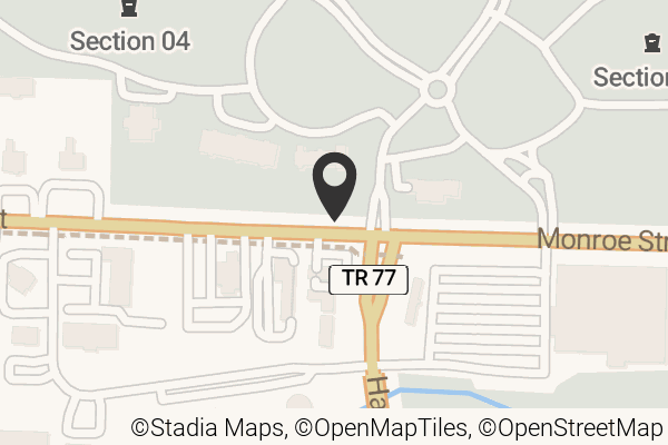 Map with location marker