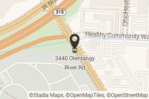 Map with location marker