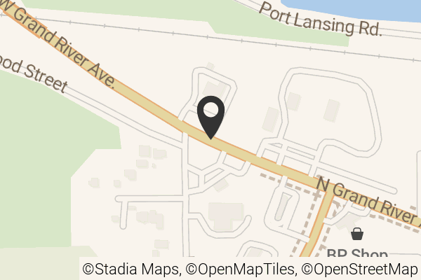 Map with location marker