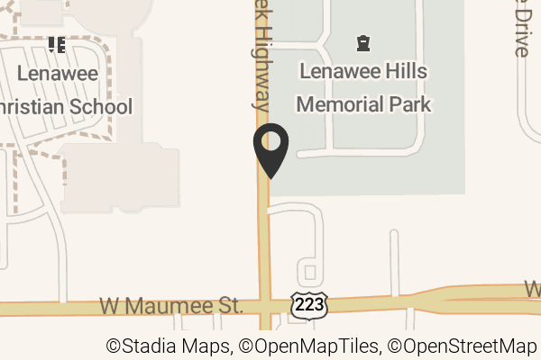 Map with location marker