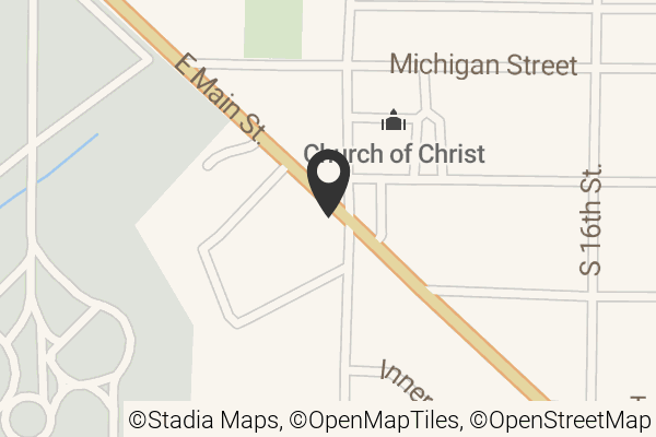 Map with location marker