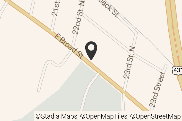 Map with location marker