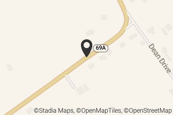 Map with location marker