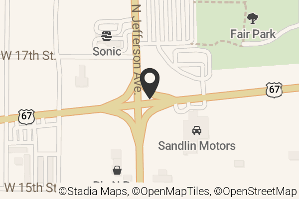 Map with location marker