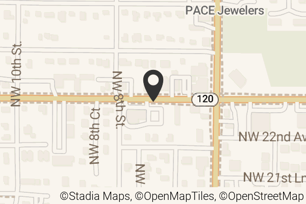 Map with location marker