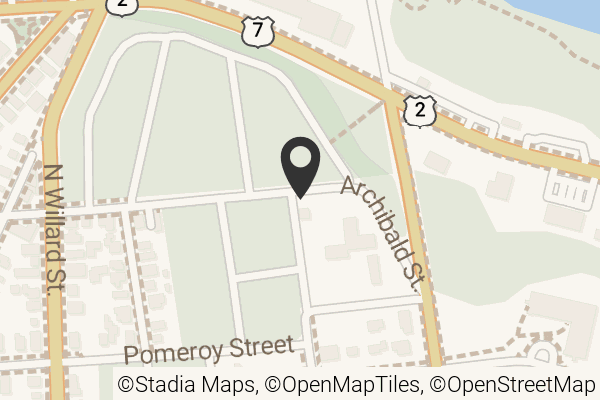 Map with location marker