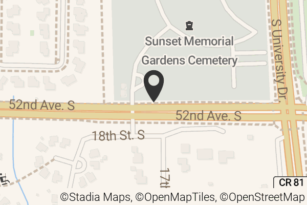 Map with location marker