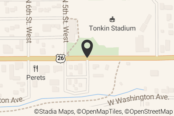 Map with location marker