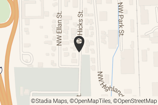 Map with location marker