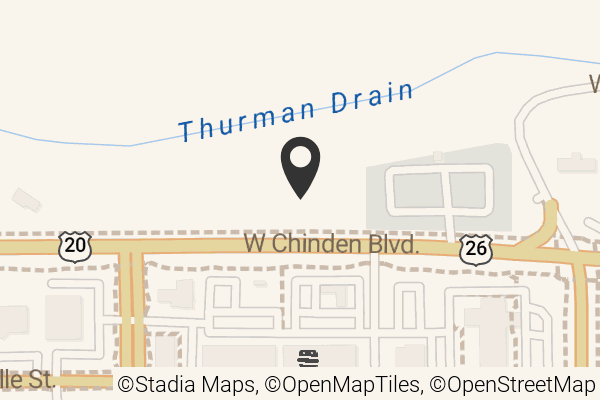 Map with location marker