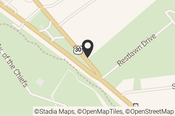 Map with location marker