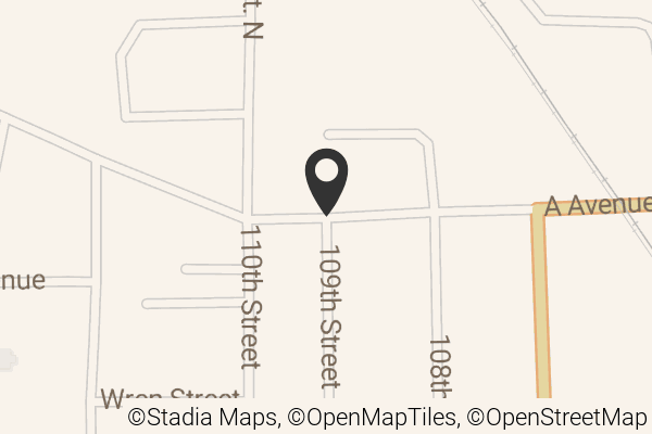 Map with location marker