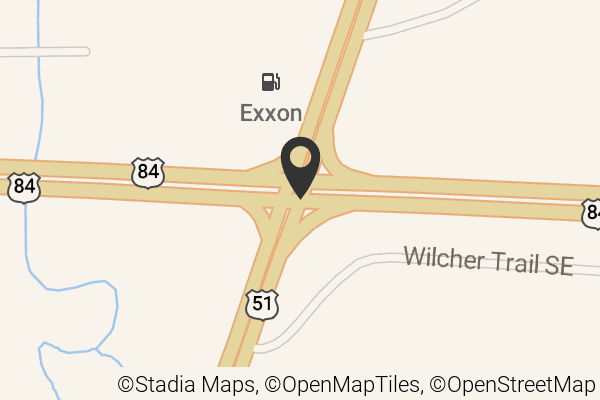 Map with location marker