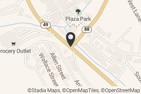 Map with location marker