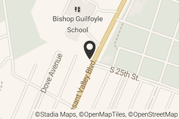 Map with location marker