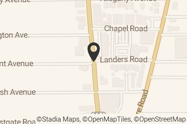 Map with location marker