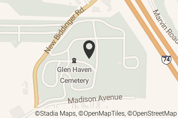 Map with location marker