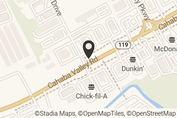 Map with location marker