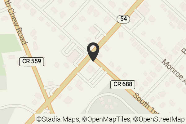 Map with location marker