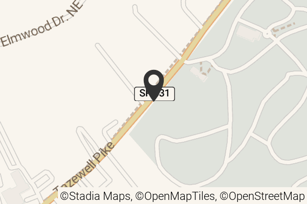 Map with location marker