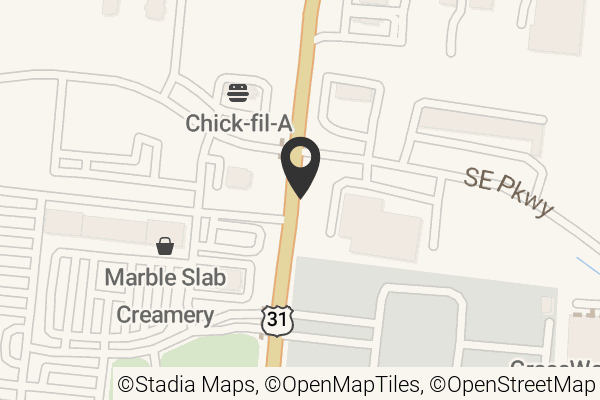 Map with location marker