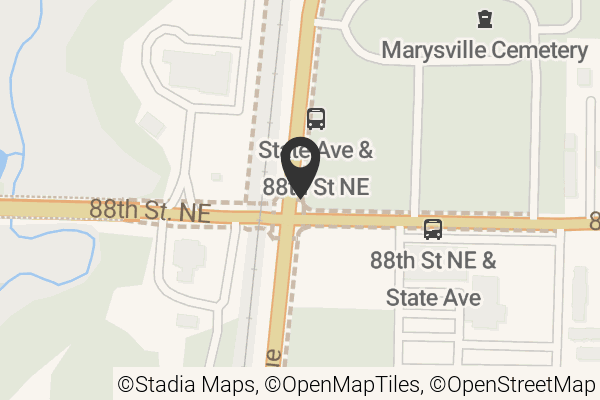 Map with location marker