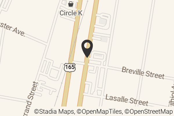 Map with location marker