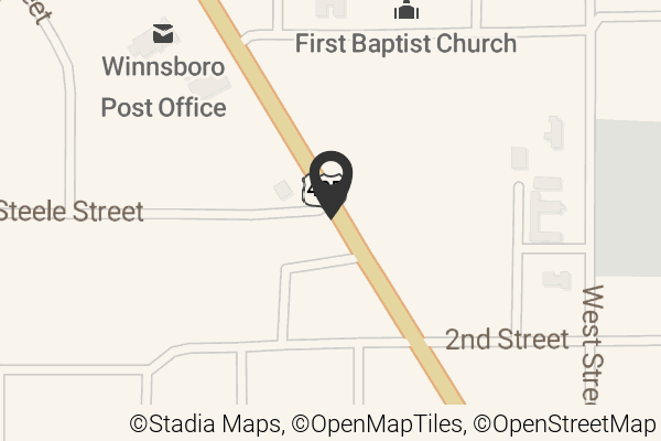 Map with location marker