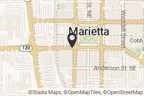 Map with location marker