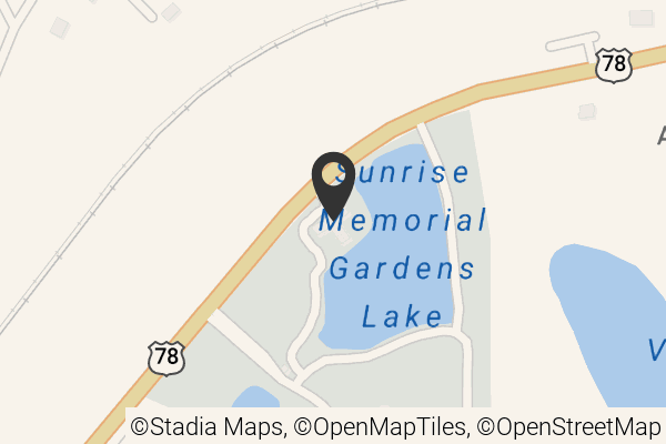 Map with location marker