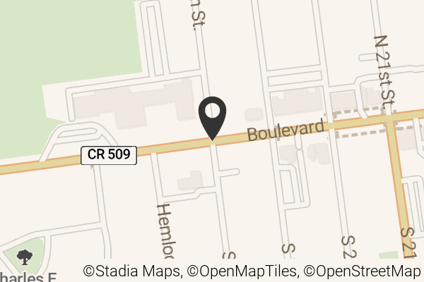 Map with location marker