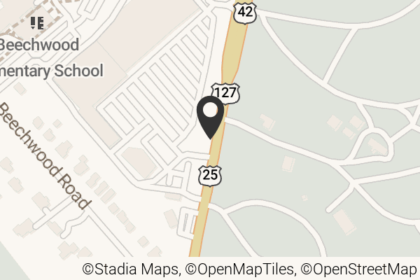 Map with location marker