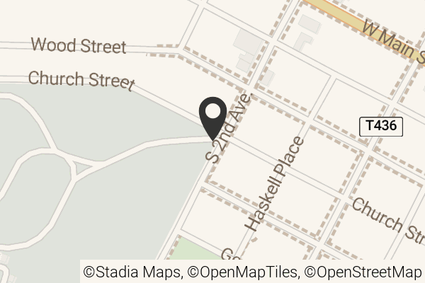 Map with location marker