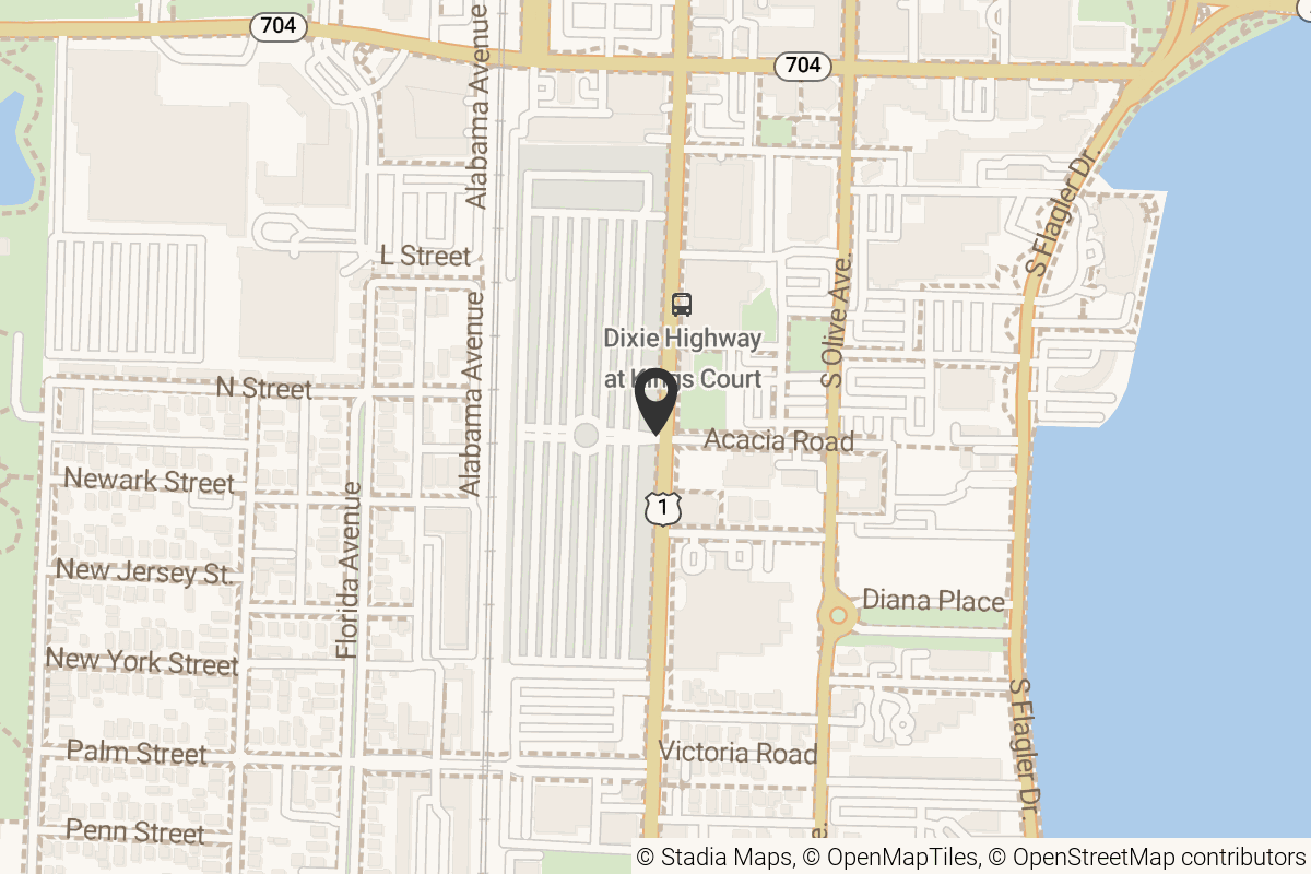 Map with location marker