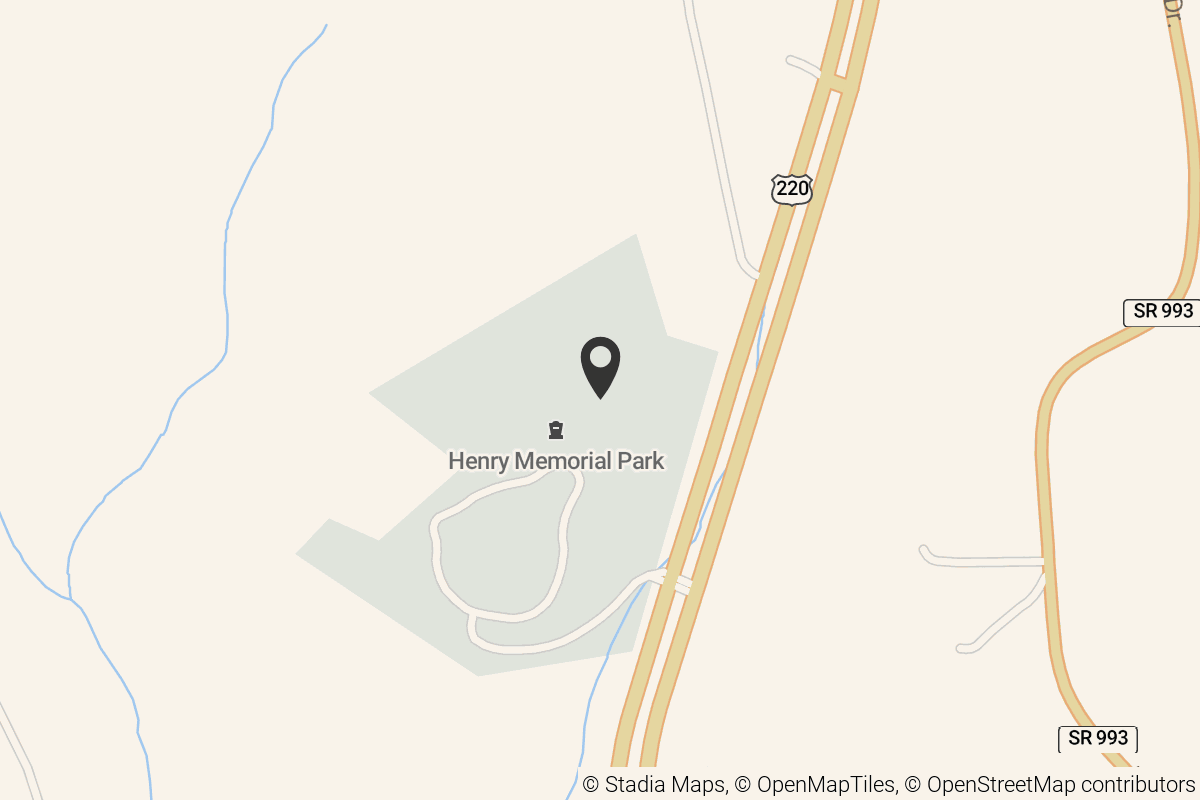 Map with location marker