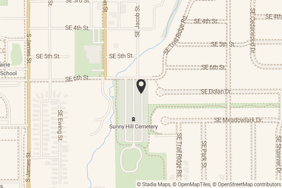 Map with location marker