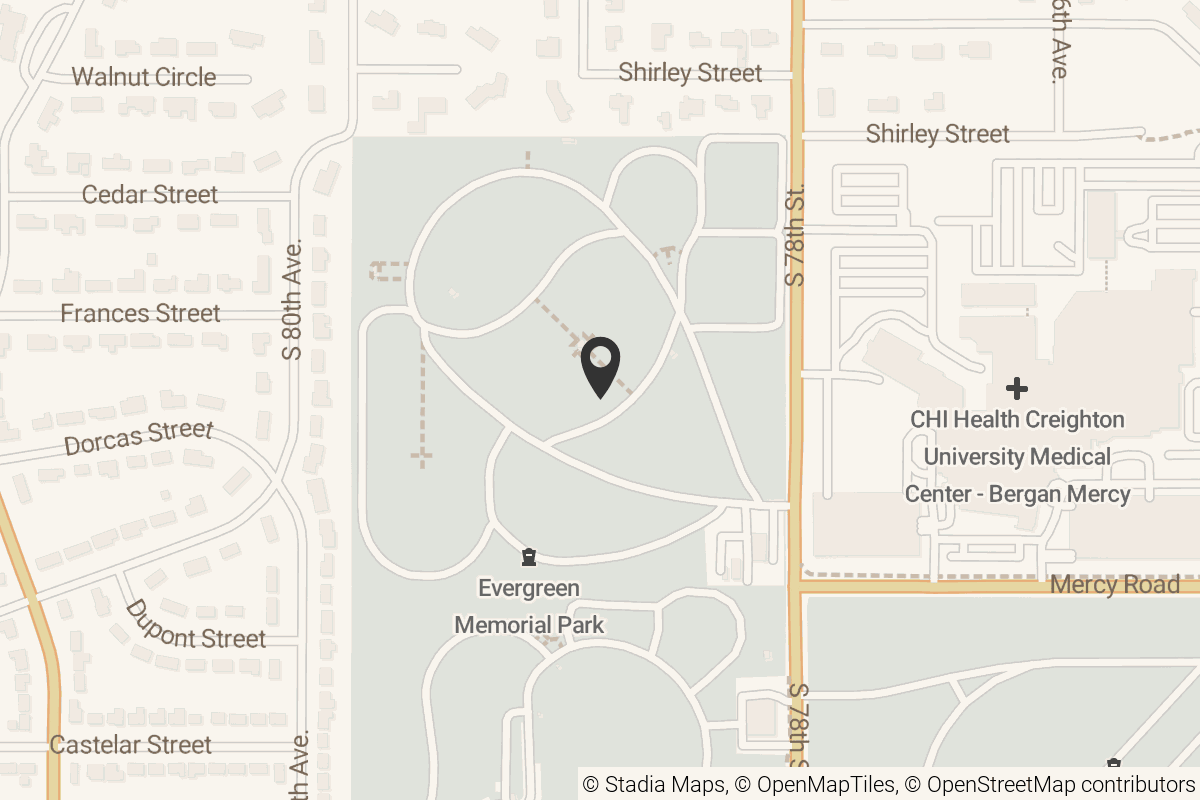 Map with location marker