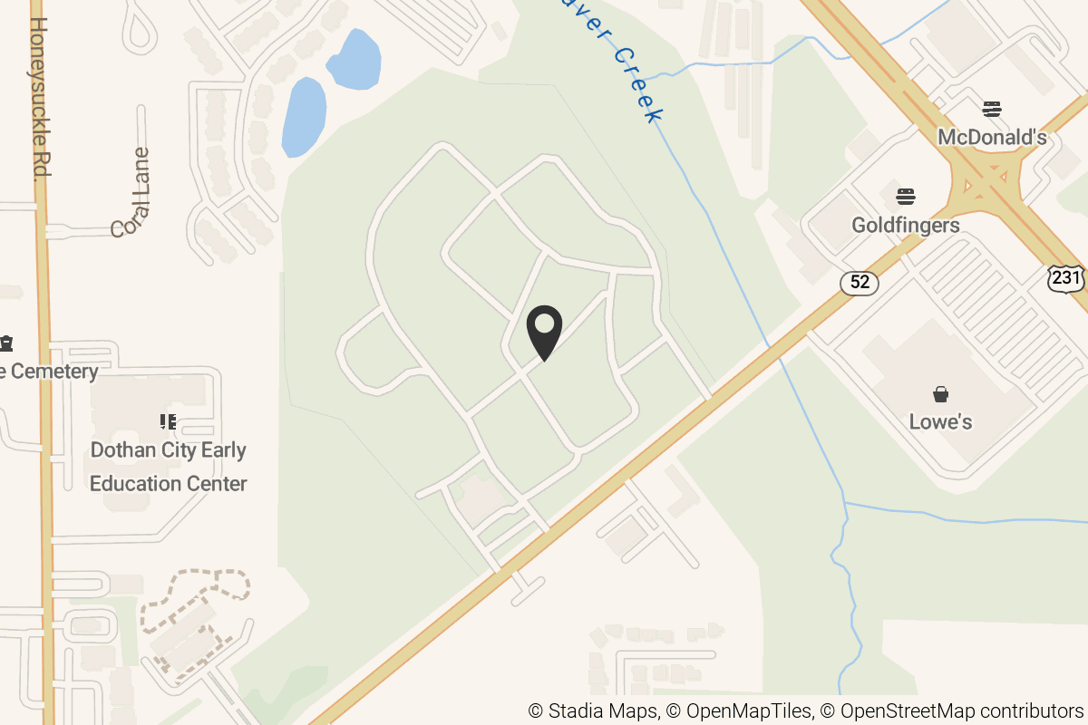 Map with location marker
