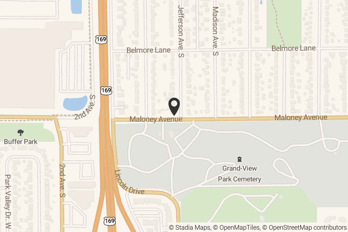 Map with location marker