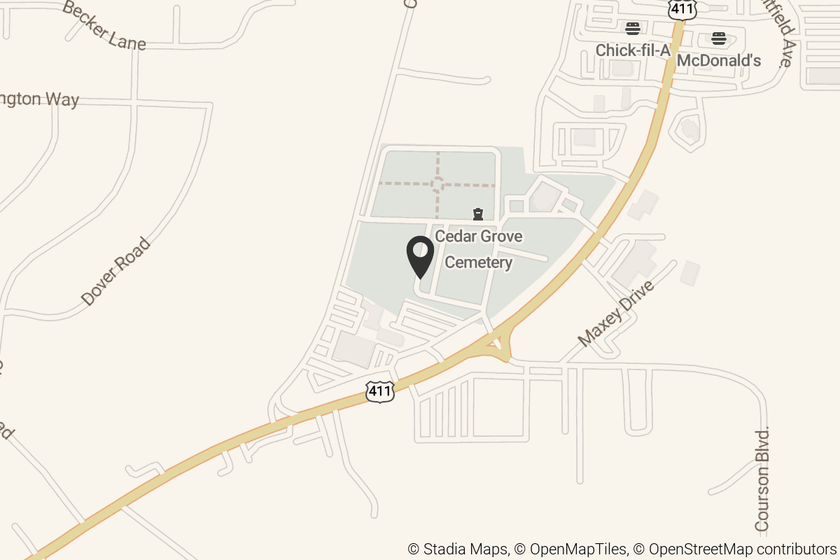 Map with location marker