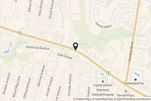 Map with location marker