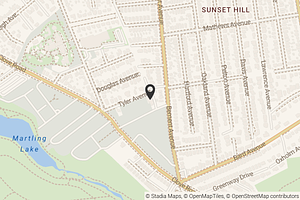 Map with location marker