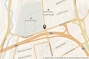 Map with location marker