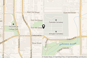 Map with location marker