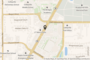 Map with location marker