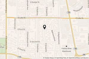 Map with location marker