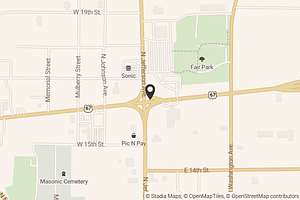 Map with location marker