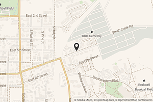 Map with location marker