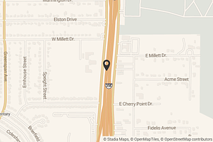 Map with location marker